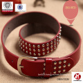 fashion studded women pu belt with rivet